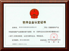 企業(yè)軟件認定證書